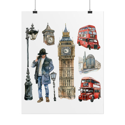 London themed Rolled Posters