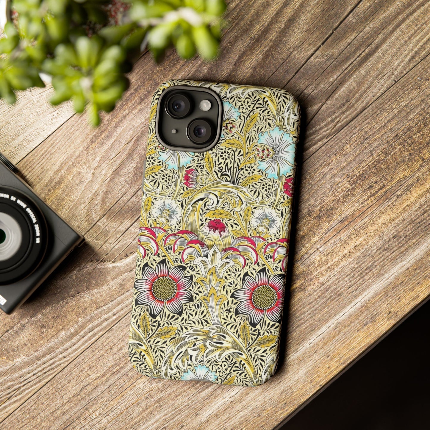 Floral Phone Case - Tough Cases, Floral Design, Stylish, Protective, Unique Gift for Her, Phone Accessories