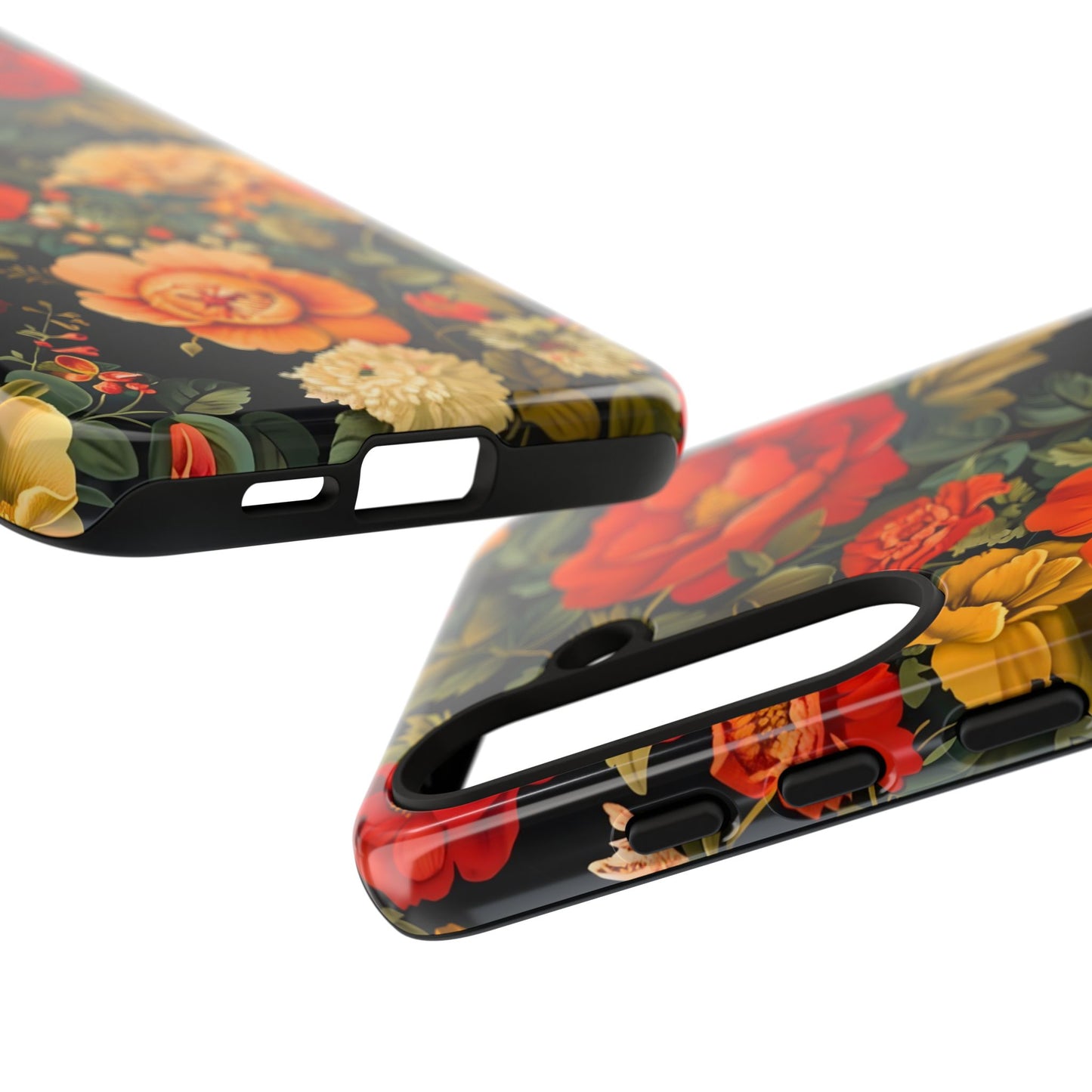 Floral Phone Case, Tough Cases, Decorative Tech Accessories, Gift for Her, Nature Lover Gift, Boho Style Case, Spring Floral Cover