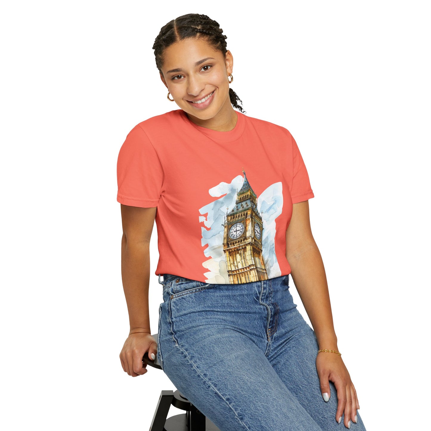 Unisex Garment-Dyed T-shirt - Big Ben - The Heartbeat of London