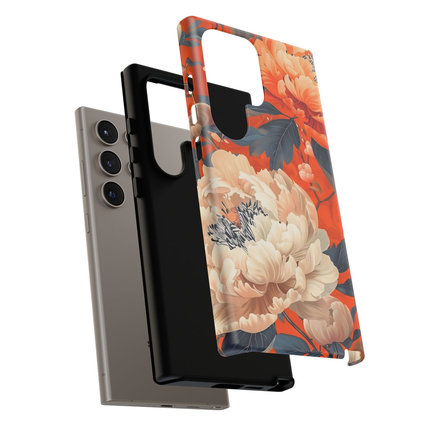 Floral Tough Case, Durable Floral Phone Case, Stylish Protection Case, Gift for Her, Spring Accessories, Mother’s Day Gift