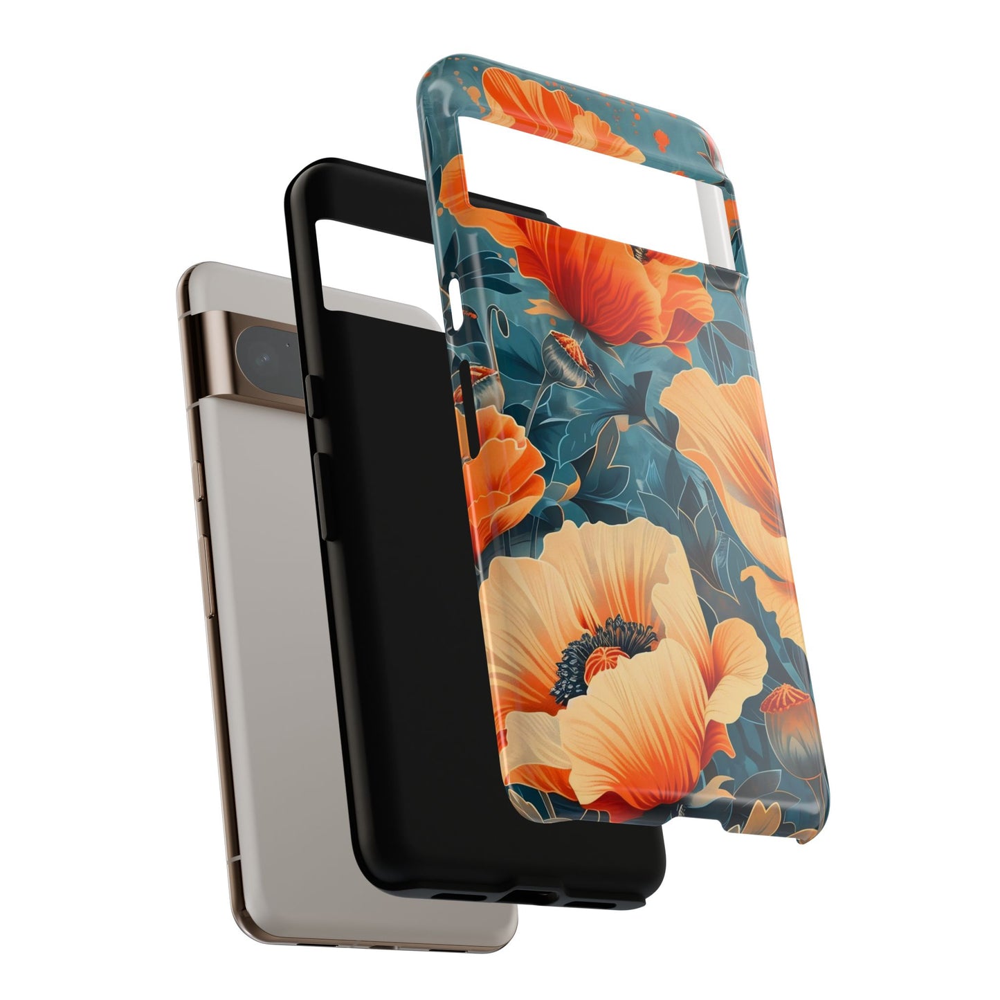Floral Phone Case, Tough Cases for Protection and Style, Spring Aesthetic, Gift for Her, Phone Accessory for Nature Lovers