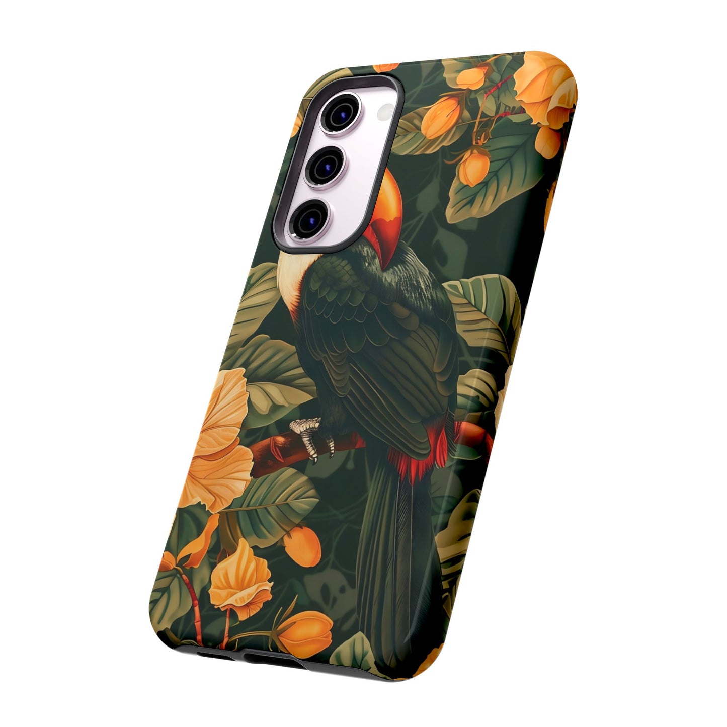 Tropical Toucan Phone Case, Exotic Bird Cover, Nature Lover Gift, Eco-Friendly Design, Customizable Tech Accessory