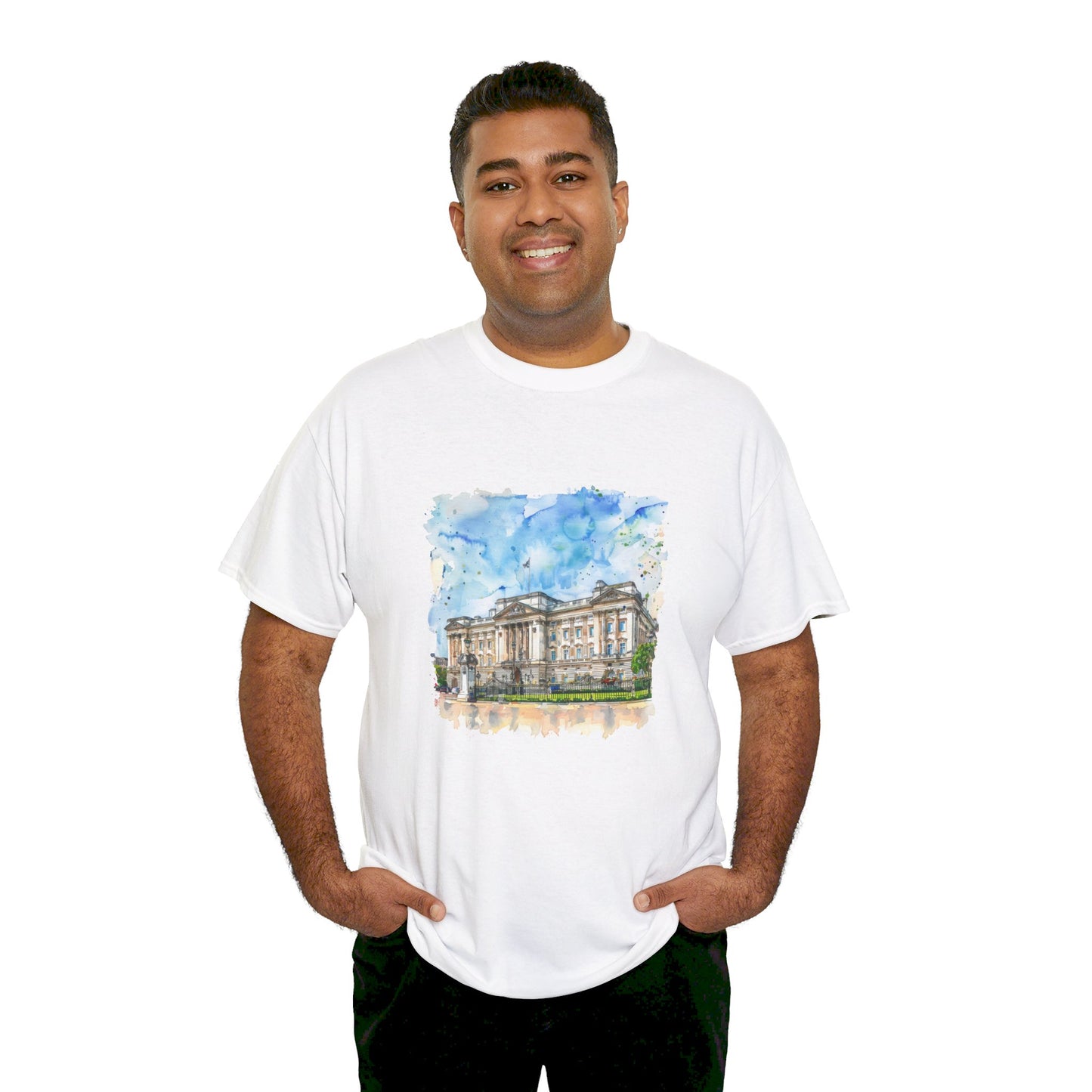 The Heart of British Culture and Iconic Landmarks Classy Unisex Heavy Cotton T-Shirt