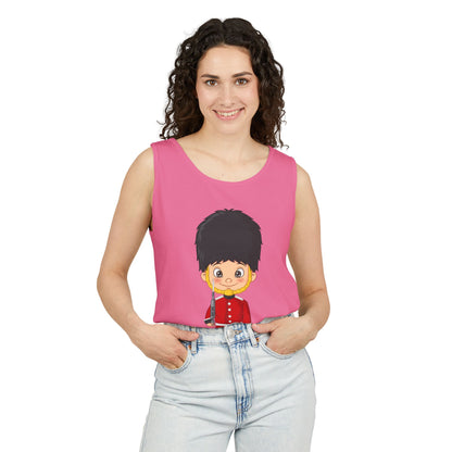 Unisex Garment-Dyed Tank Top - Classic Military - British Soldier -