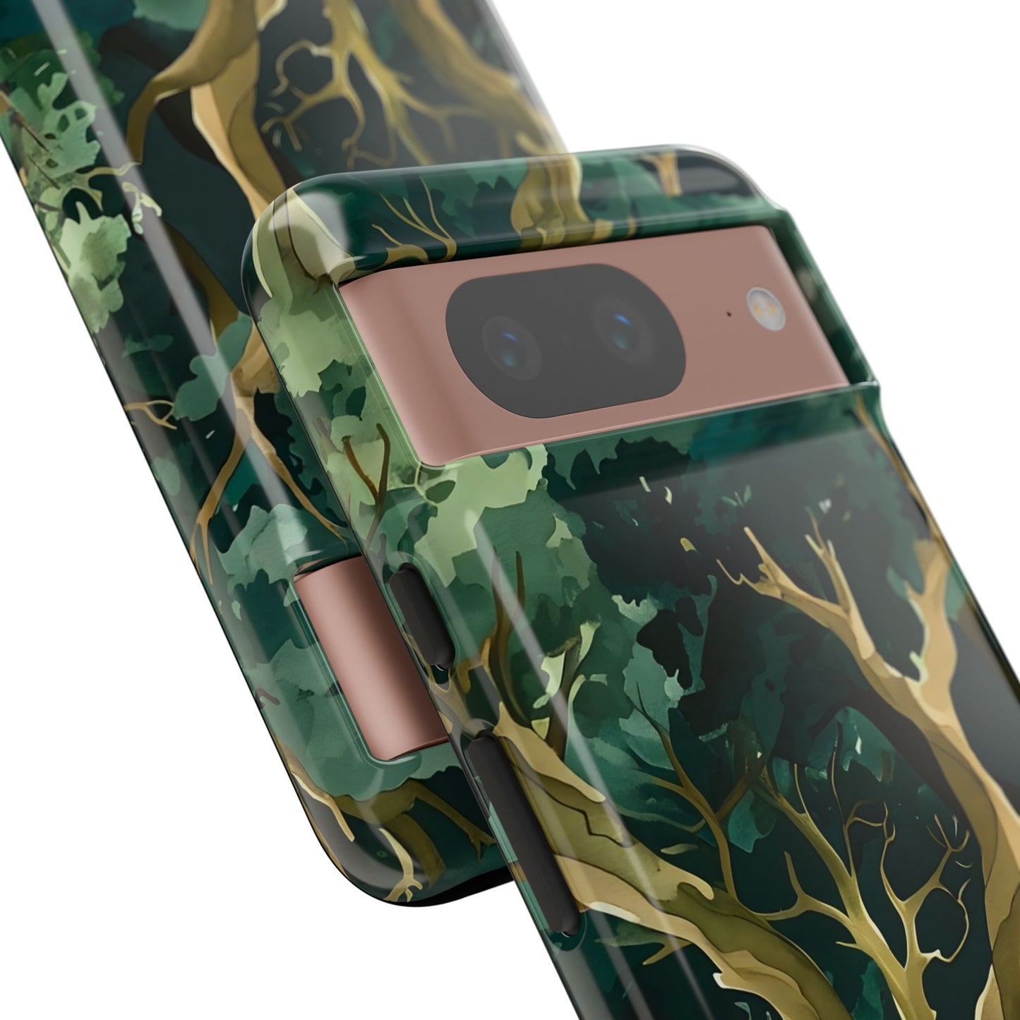Forest Green Phone Case, Nature-Inspired Tough Cases, Eco-Friendly Gift, Outdoor Lover Accessory, Unique Phone Cover
