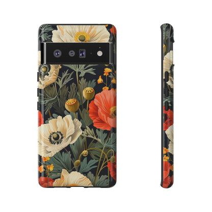 Floral Phone Case, Tough Cases with Botanical Design, Flower Protection Case, Gift for Nature Lovers, Eco-Friendly Mobile Cover