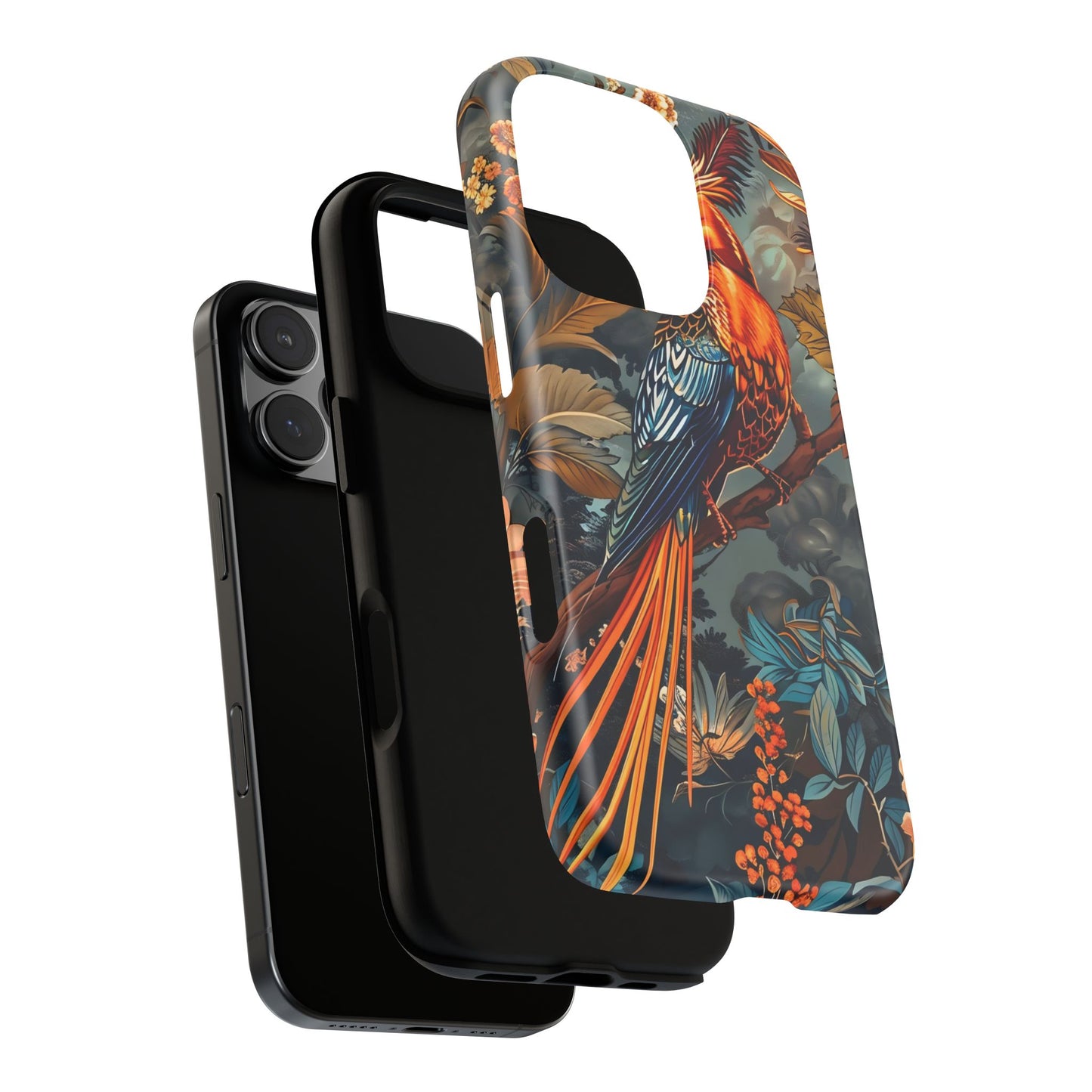 Vibrant Phone Case with Exotic Bird Design, Floral Phone Cover, Tough Case for Nature Lovers, Unique Gift Idea, Phone Accessory, [...]