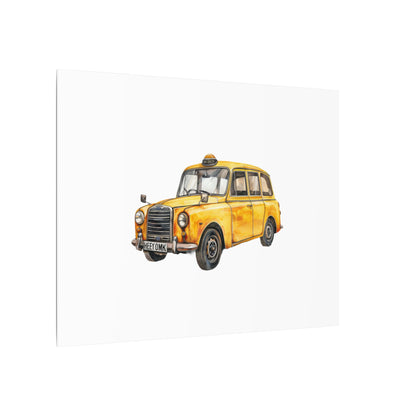 Vintage Taxi Matte Canvas, Stretched, 0.75" (Multi-Size)