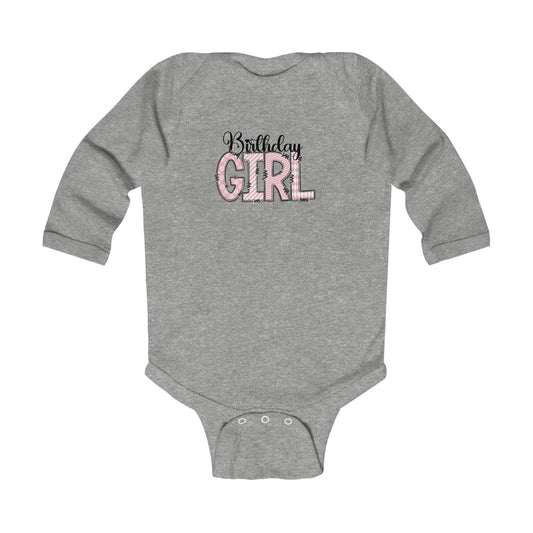 Birthday Girl Infant Long Sleeve Bodysuit - Perfect for Celebrating Little Ones!