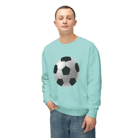 Unisex Lightweight Crewneck Sweatshirt - Energetic Football