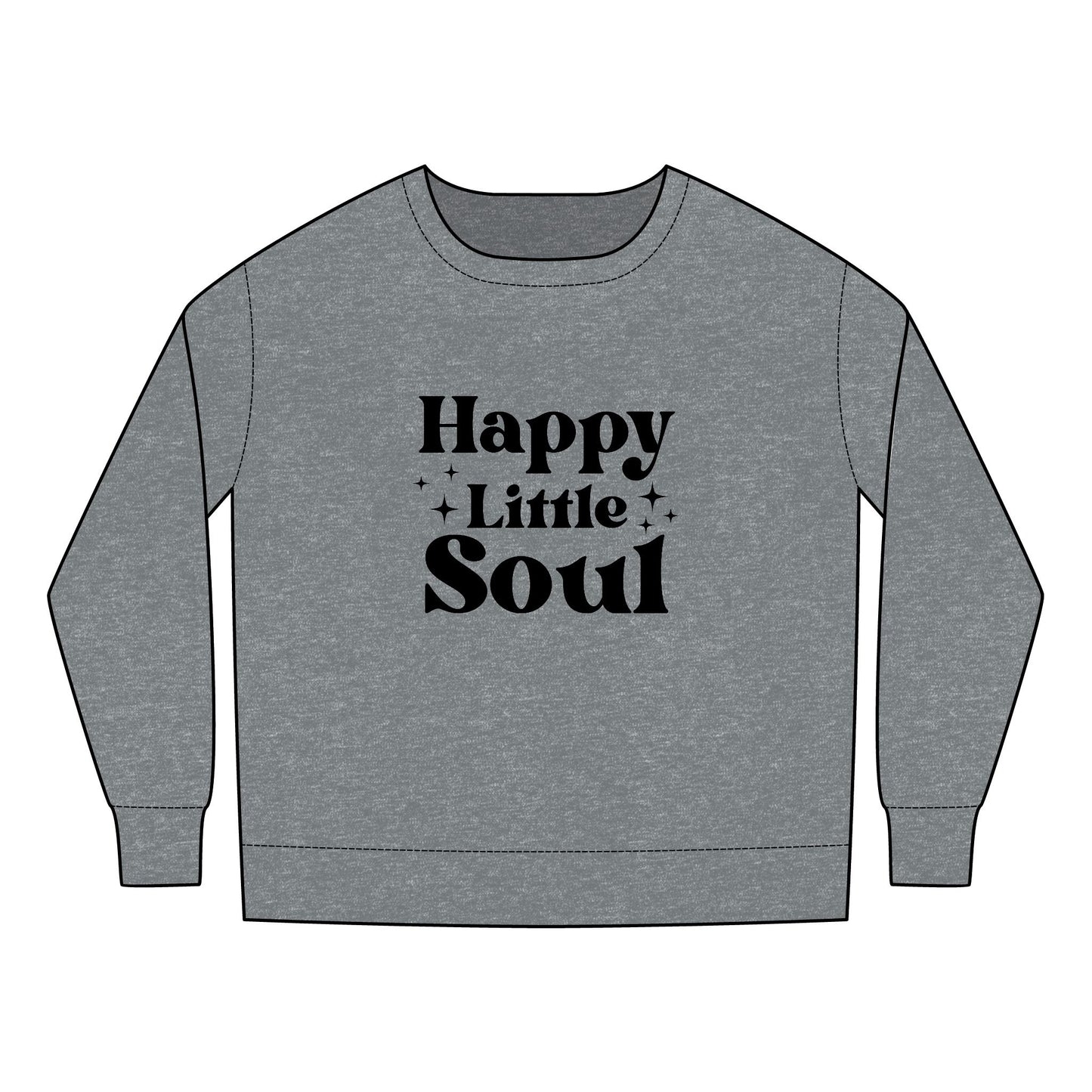 Toddler Sweatshirt - Cute Happy Little Soul Sublimation Graphic