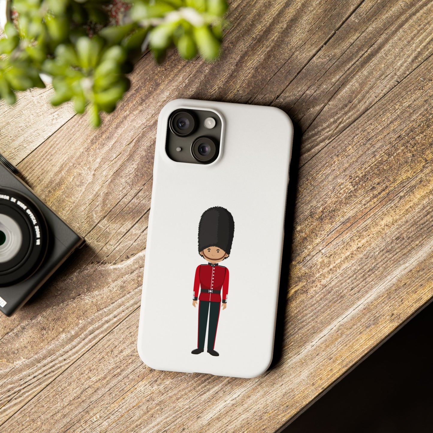 Slim Phone Cases with Royal Guard Design for UK Lovers, Travel Souvenir, Holiday Gift, Phone Accessories, Fun Style