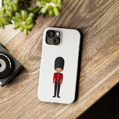 Slim Phone Cases with Royal Guard Design for UK Lovers, Travel Souvenir, Holiday Gift, Phone Accessories, Fun Style