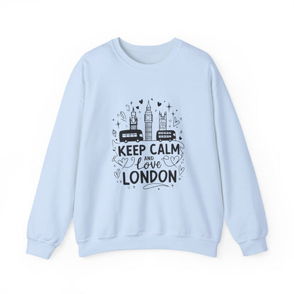 Unisex Heavy Blend™ Crewneck Sweatshirt Trendy - Keep Calm and love London