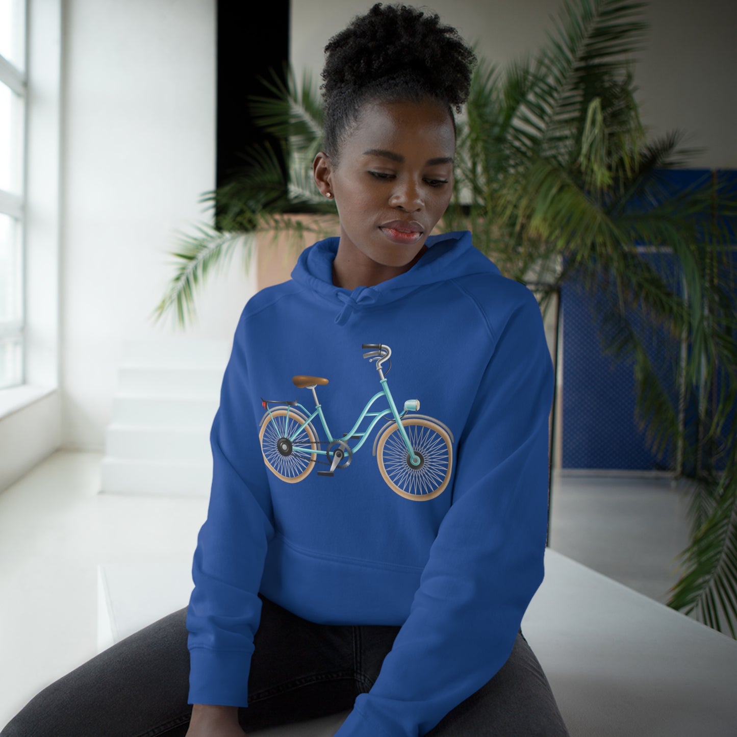 Form-fitting Unisex Hoodie - Classic British Bicycle
