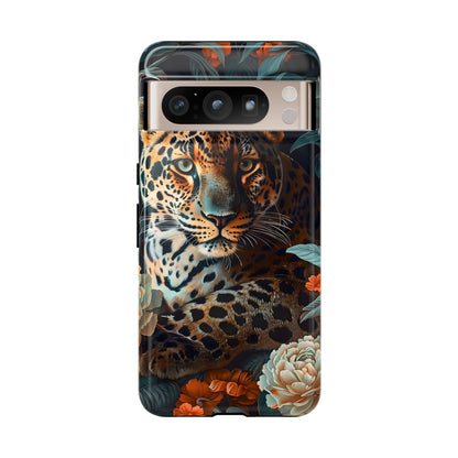 Wildlife Phone Case with Leopard Design | Tough Cases, Animal Prints, Floral Phone Cover, Gift for Nature Lovers, Unique Phone Accessories