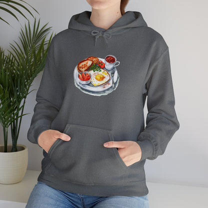 Unisex Heavy Blend™ Hooded Sweatshirt - Dine Like a Monarch - Classic Royal Dishes of Britain