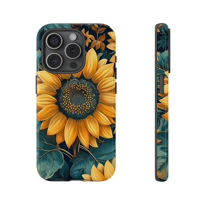 Sunflower Phone Case - Bright Floral Design, Stylish Tough Cover for Sunflower Lovers, Gift for Plant Enthusiasts, Mom Gift, Nature Lovers