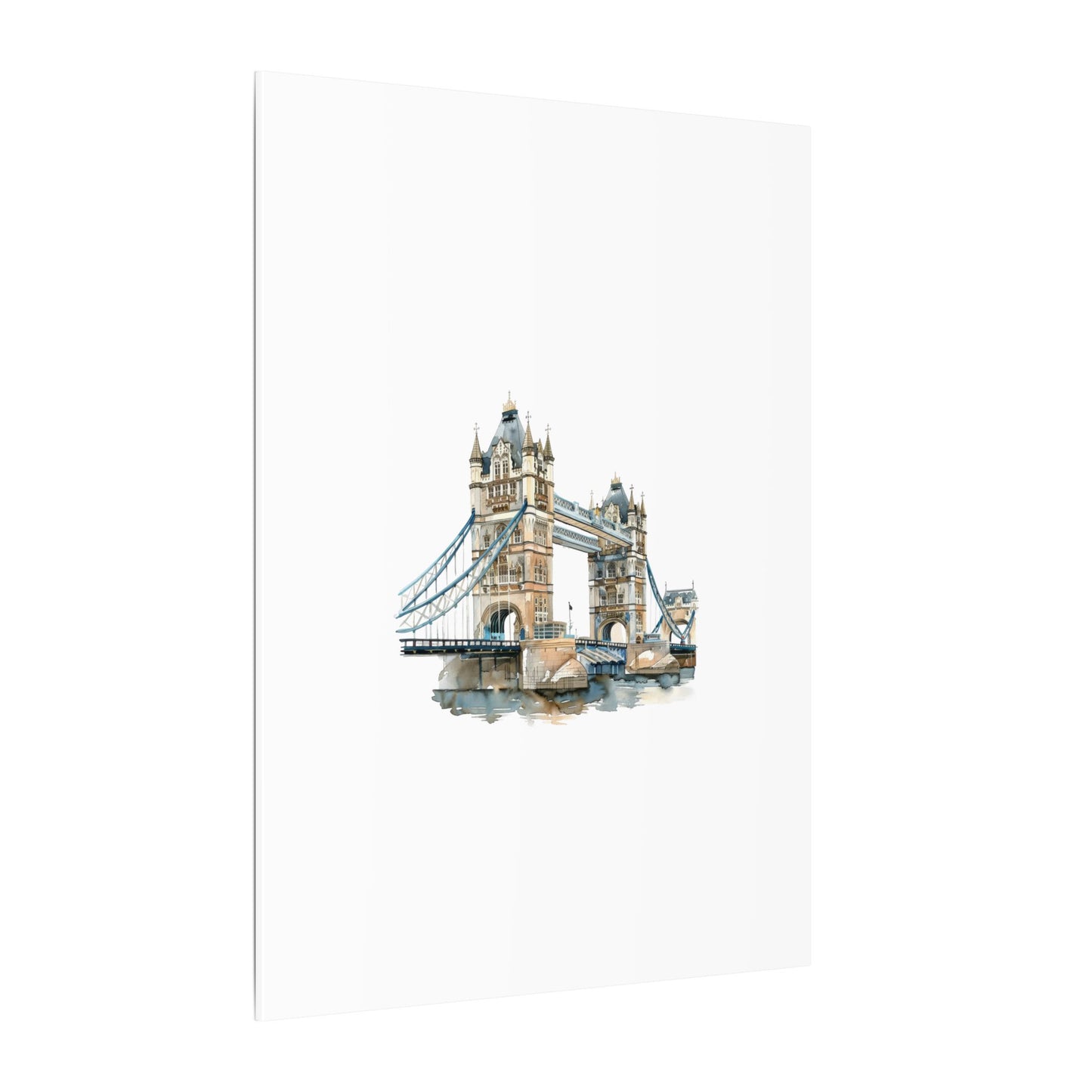 London Bridge Matte Canvas Wall Art, Elegant Home Decor, Unique Gift for Art Lovers, Travel Enthusiast Wall Decor, Modern Aesthetic