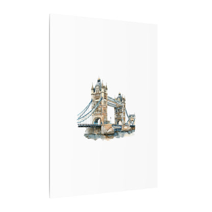 London Bridge Matte Canvas Wall Art, Elegant Home Decor, Unique Gift for Art Lovers, Travel Enthusiast Wall Decor, Modern Aesthetic