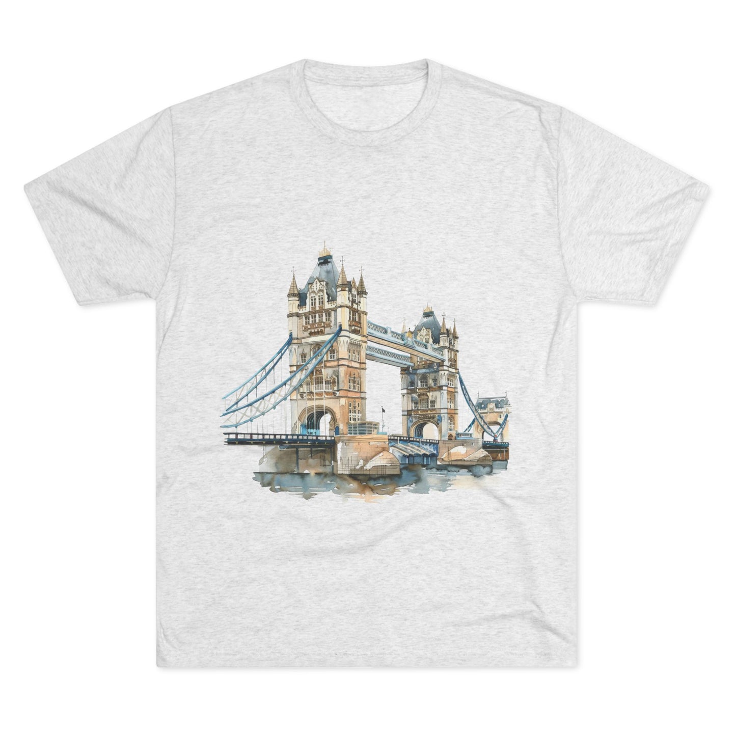 London Bridge Elegant Unisex Tri-Blend Crew Tee