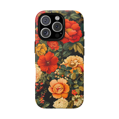 Floral Phone Case, Tough Cases, Decorative Tech Accessories, Gift for Her, Nature Lover Gift, Boho Style Case, Spring Floral Cover