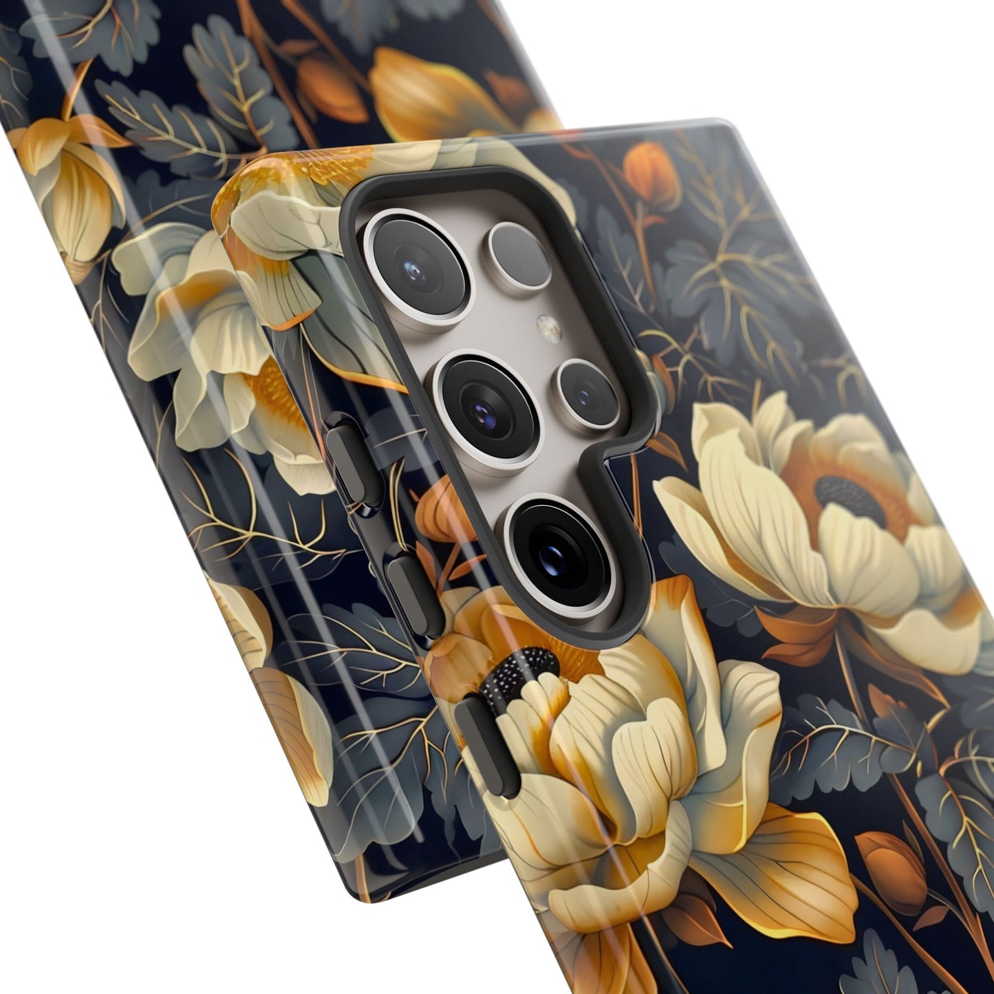 Floral Phone Case - Tough Cases, Stylish Mobile Cover, Flower Design, Holiday Gift, Trendy Accessory, Eco-Friendly Case