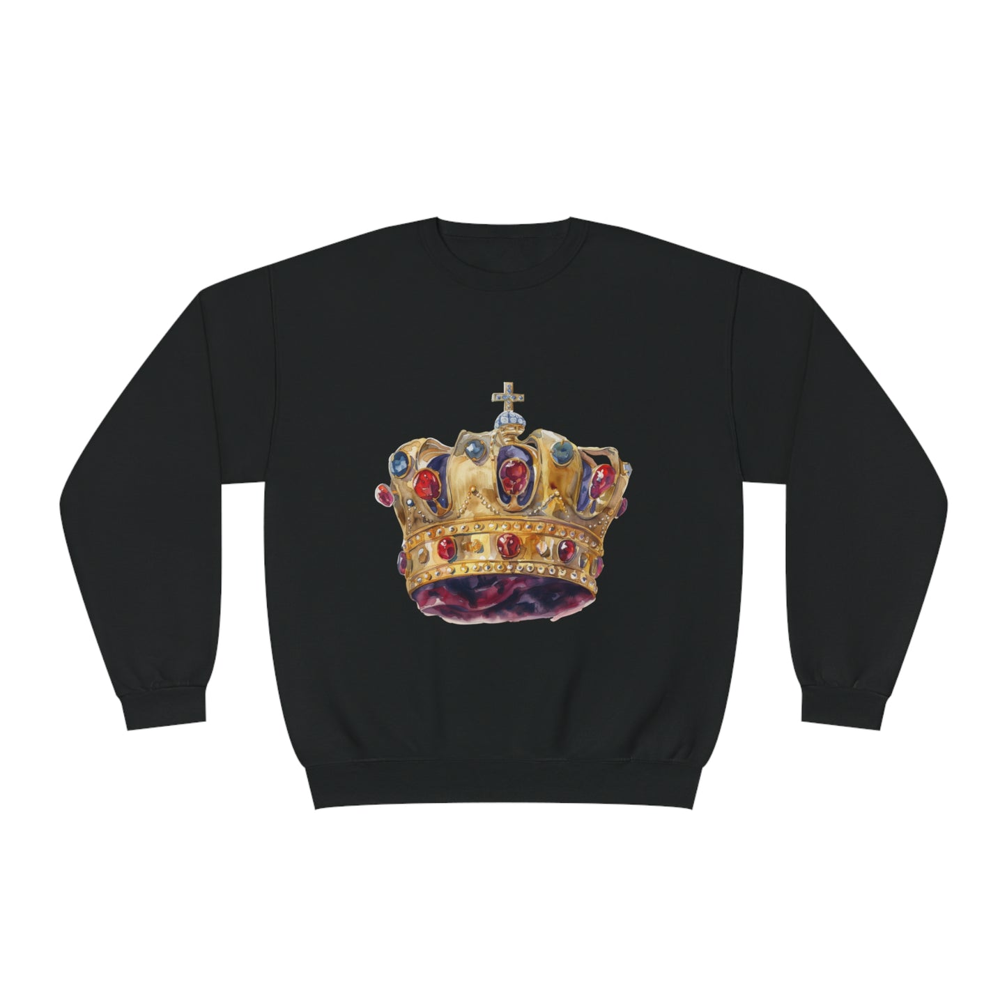 Unisex NuBlend® Crewneck Sweatshirt - British Royal Crown - Symbol of Regal Elegance and Authority