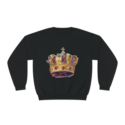 Unisex NuBlend® Crewneck Sweatshirt - British Royal Crown - Symbol of Regal Elegance and Authority