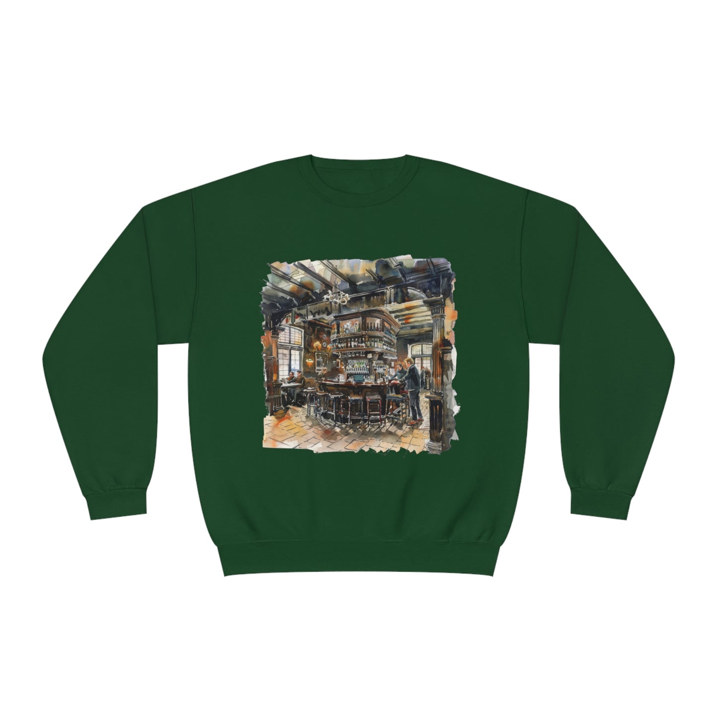 Unisex NuBlend® Crewneck Sweatshirt - Cozy British Pub