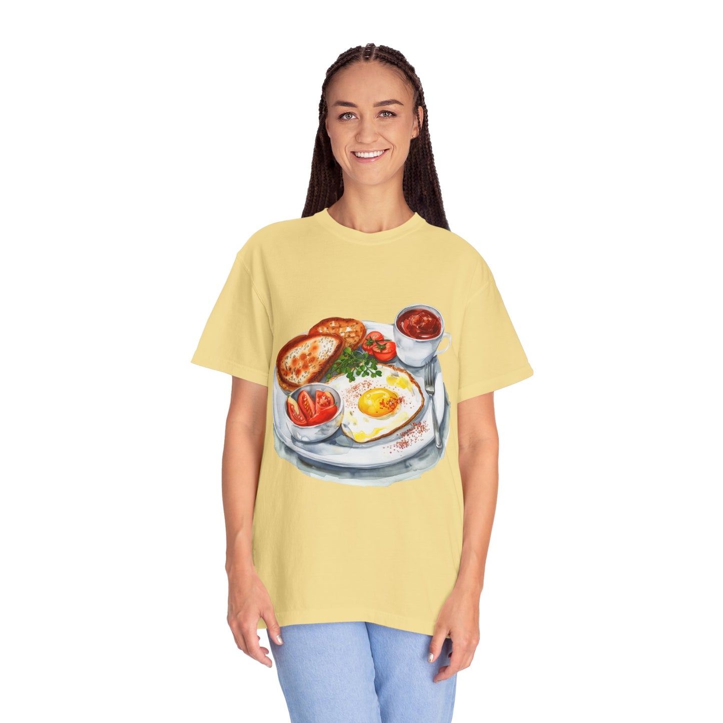 Unisex Garment-Dyed T-shirt - Hearty & Wholesome - Classic British Cuisin