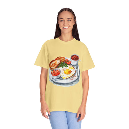 Unisex Garment-Dyed T-shirt - Hearty & Wholesome - Classic British Cuisin