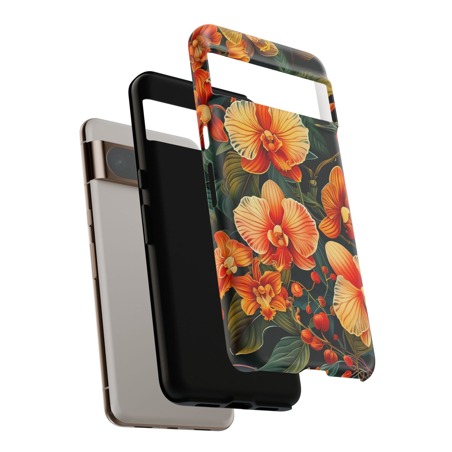 Floral Phone Case - Tough Cases, Protective Cover, Gift for Her, Smartphone Accessory, Floral Design, Nature-Inspired