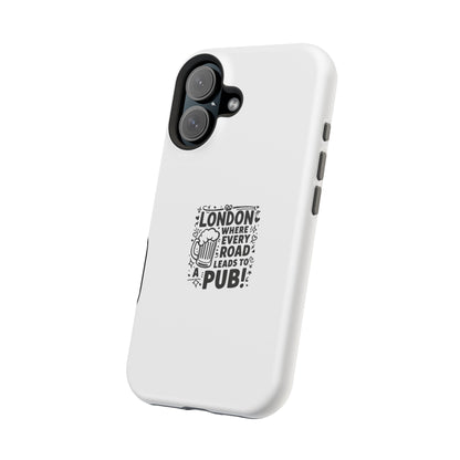 London Pub Themed Magnetic Tough Case - Perfect for Beer Lovers and Travelers