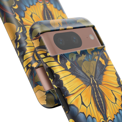 Colorful Butterfly Phone Case, Floral Design, Tough Cases, Protective Cover, Gifts for Nature Lovers, Birthday Present