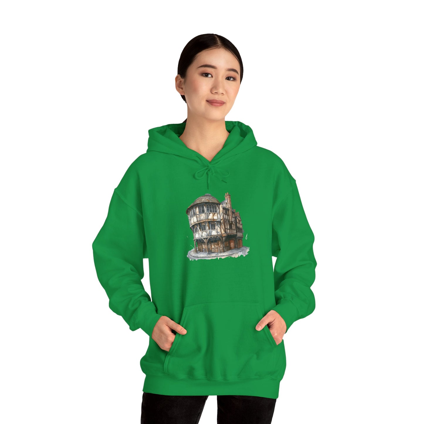 Unisex Heavy Blend™ Hooded Sweatshirt - Where Friends Gather - The Cozy British Pub