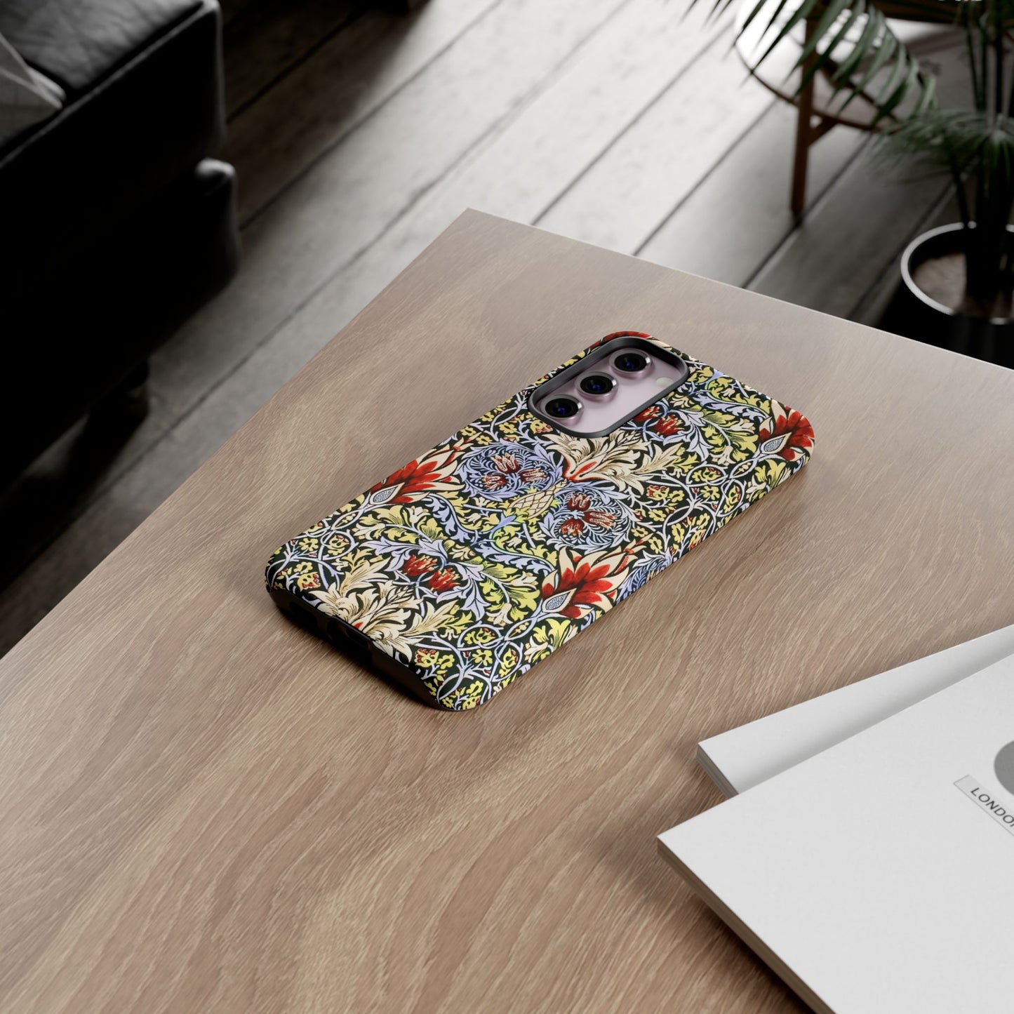 Stylish Phone Case - Floral Design, Tough Cases, Gift for Her, Phone Accessories, Trendy Tech, Unique Cell Phone Cover