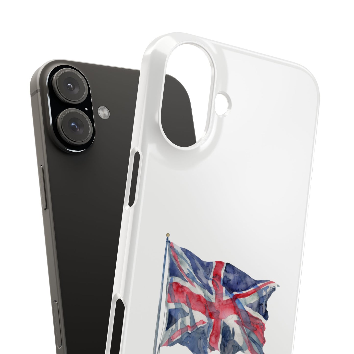 British Flag Slim Phone Case, UK Phone Cover, Patriotic Gift, Mobile Case for Travelers, England Accessories