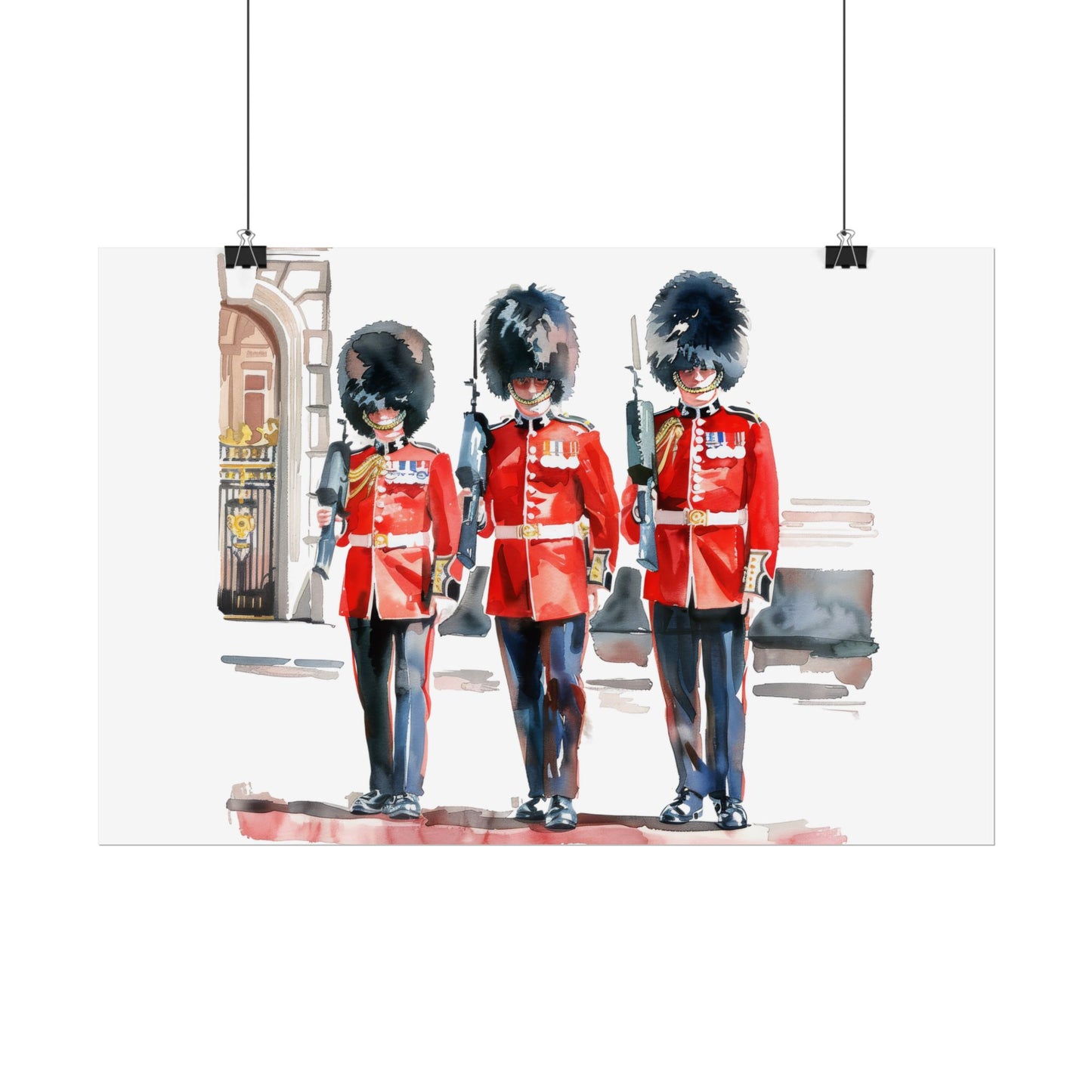 London Guard Roll-Up Posters, British Soldier Art Prints, Home Decor, Travel Gifts, Wall Art for Various Occasions