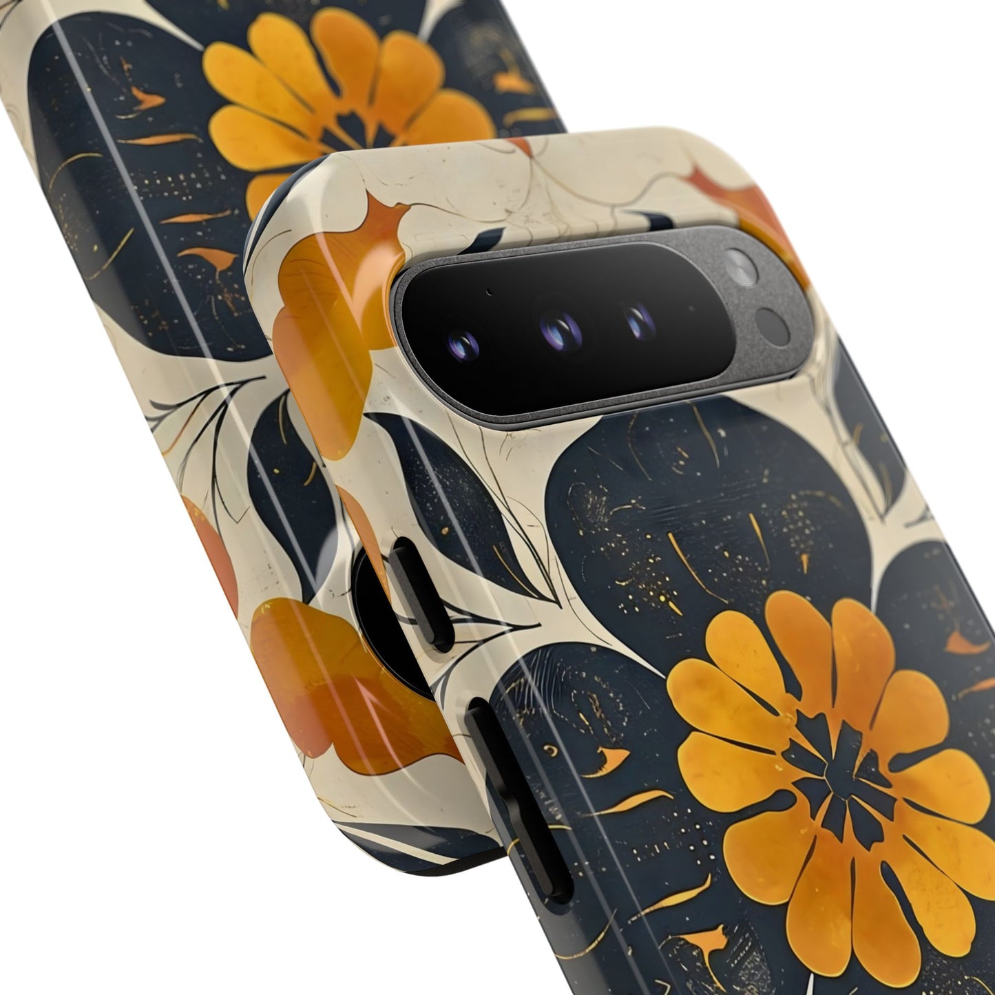 Floral Phone Case - Tough Cases, Botanical iPhone Cover, Vintage Flower Design, Durable Smartphone Protection, Unique Gift Idea