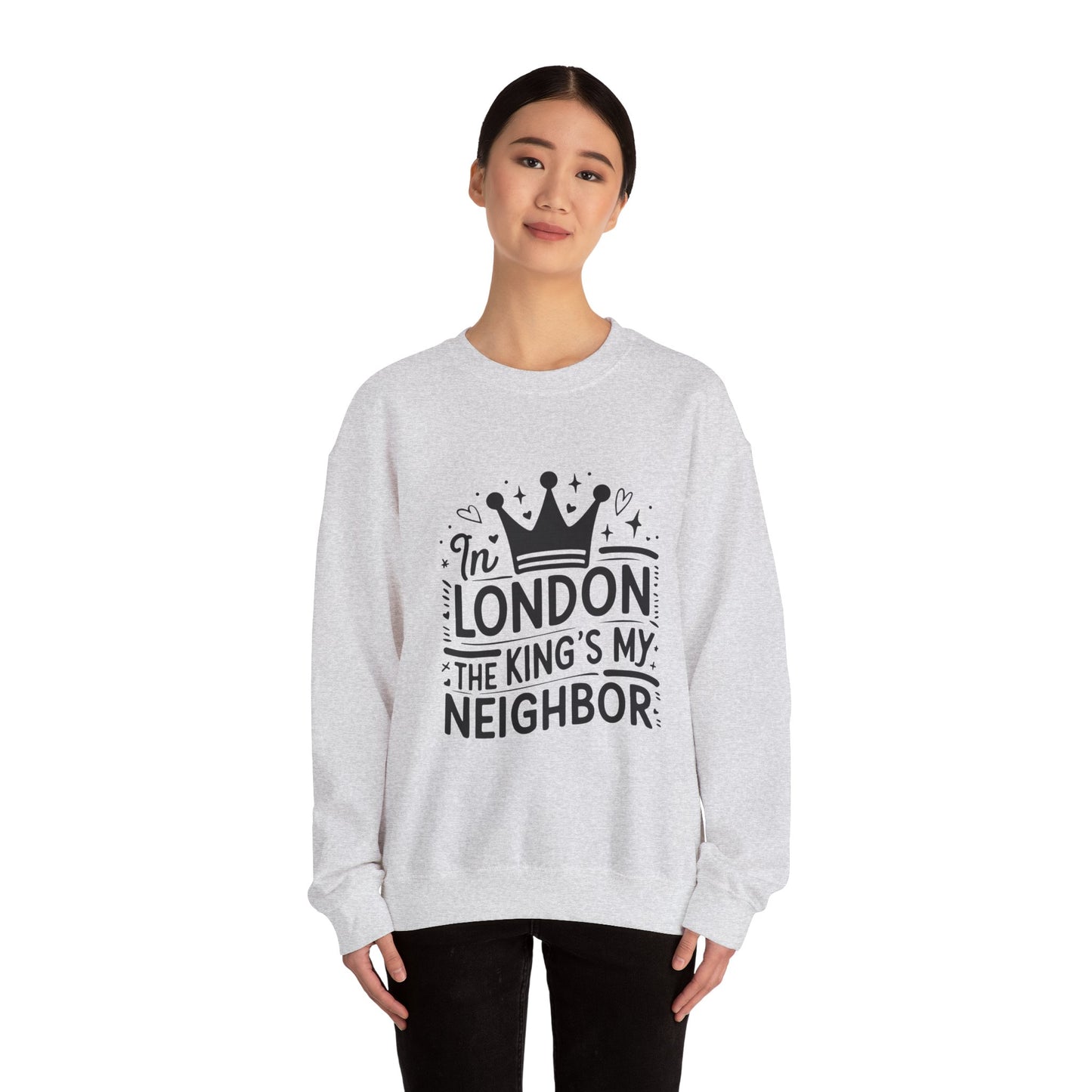 Unisex Heavy Blend™ Crewneck Sweatshirt - King is my Neighbour in London