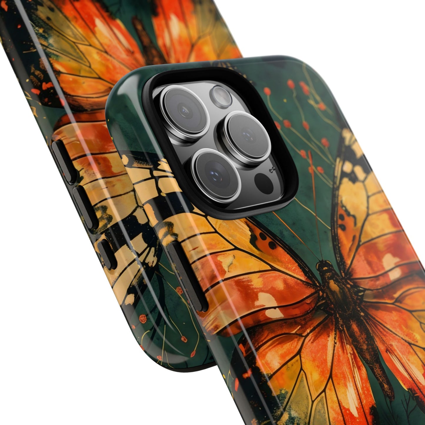 Butterfly Phone Case – Tough Cases for Nature Lovers, Floral Design, Butterfly Art, Unique Gift, Eco-Friendly Protection