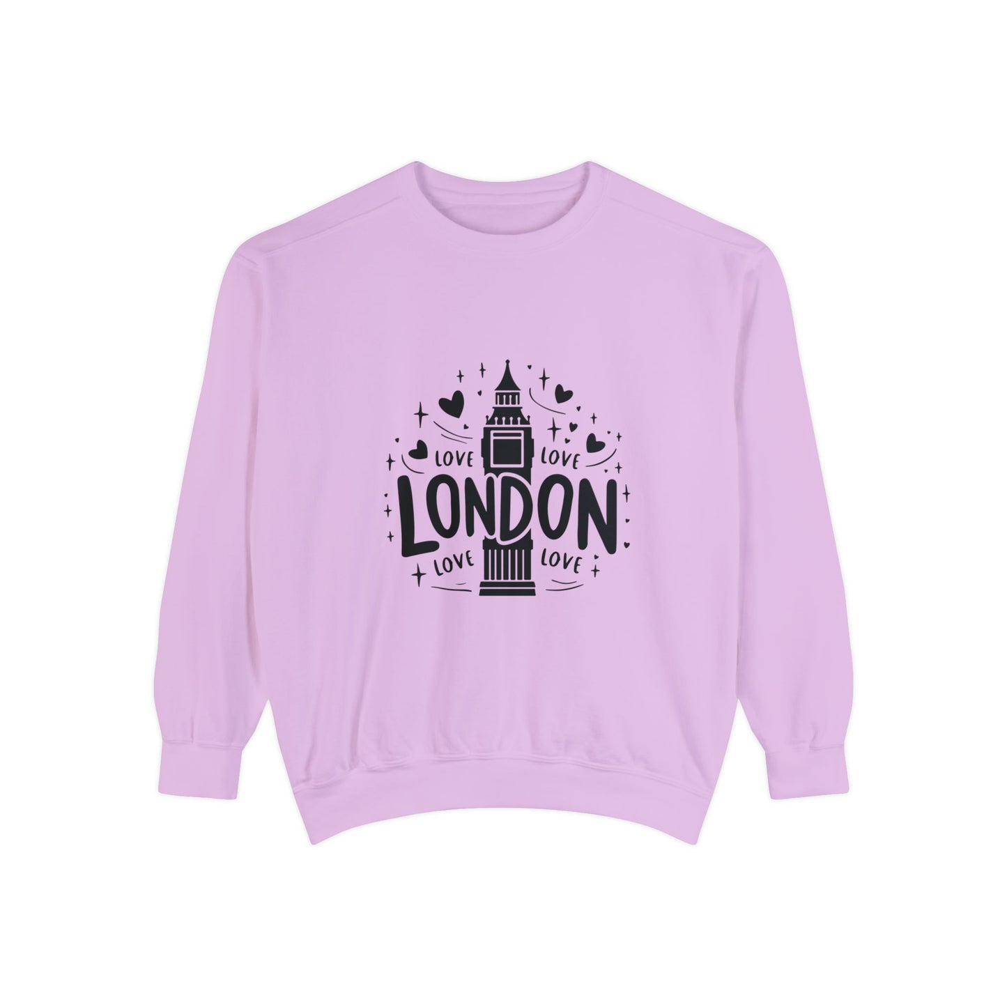 Unisex Garment-Dyed Sweatshirt Versatile - Love London