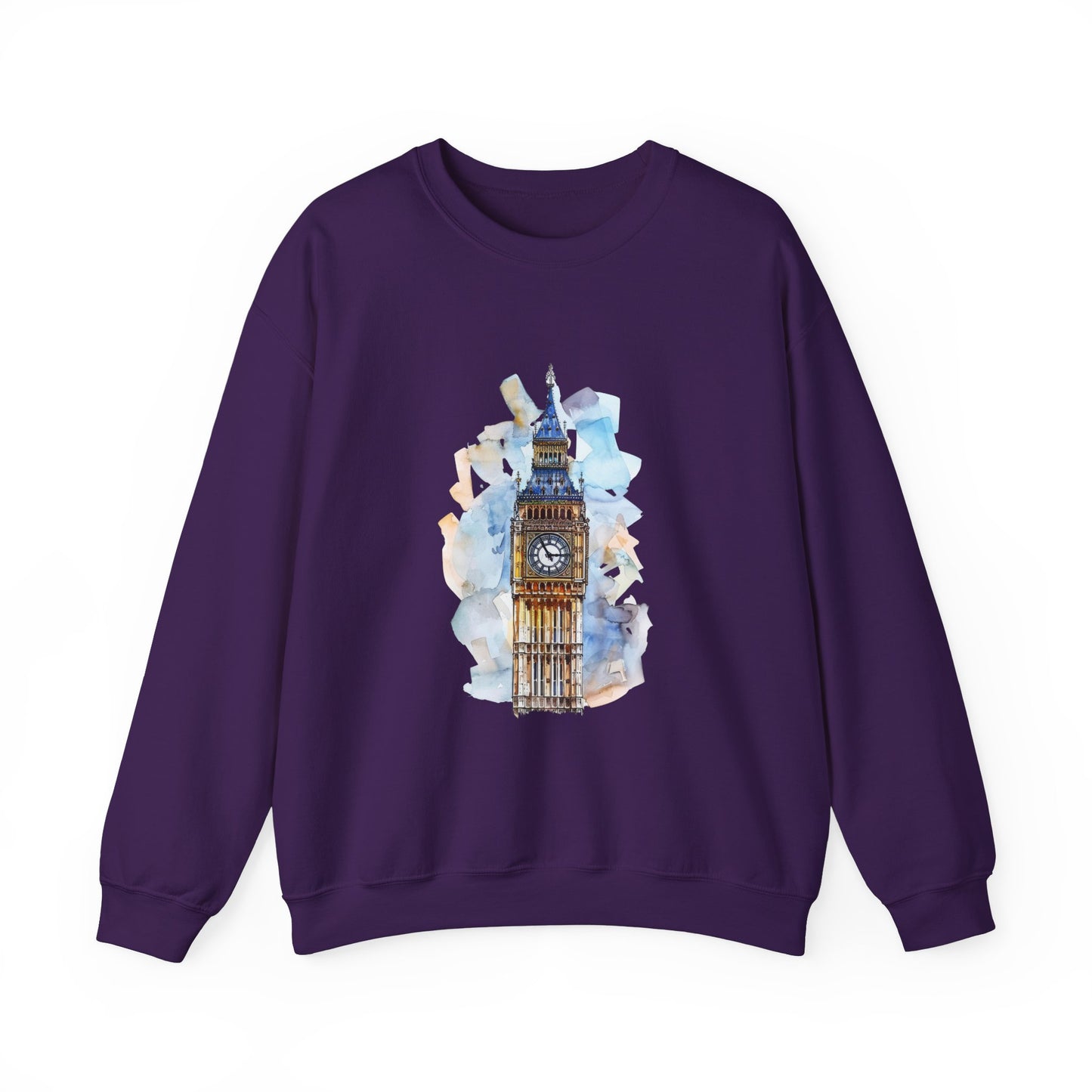 Unisex Heavy Blend™ Crewneck Sweatshirt Elegant - Iconic Big Ben Clock Tower