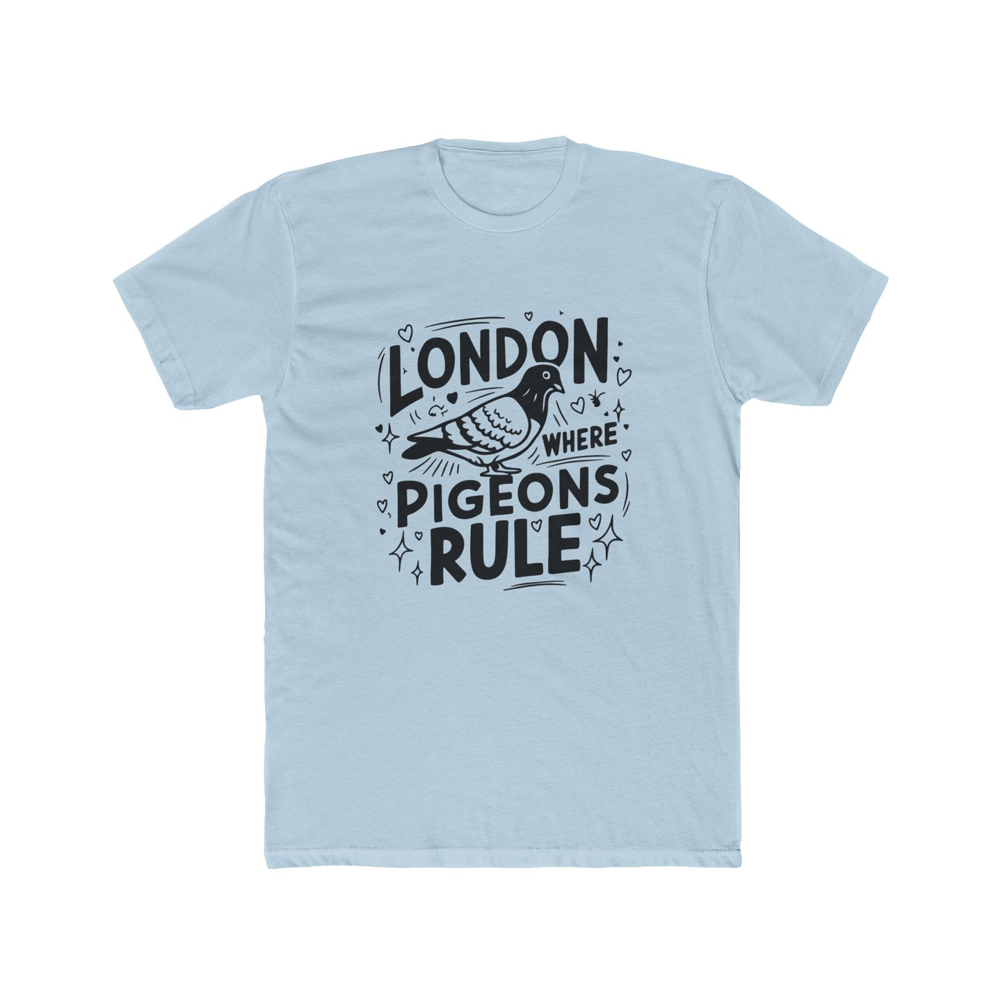 Pigeons Rule in London Unisex Cotton Crew Tee