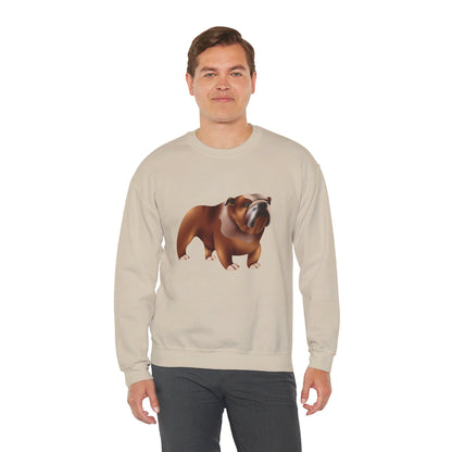 Unisex Heavy Blend™ Crewneck Sweatshirt Elegant - Adorable British Dog