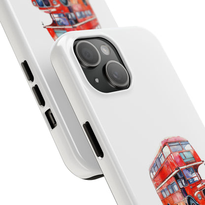 London Bus Tough Phone Case - Stylish Protection for Urban Adventurers