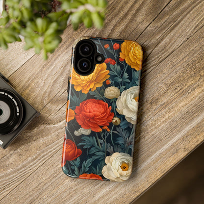 Floral Tough Case for Phones | Durable Floral Phone Cover, Boho Chic, Unique Gift for Her, Phone Protection, Flower Design