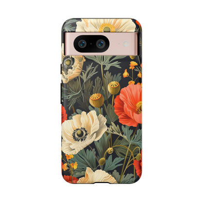 Floral Phone Case, Tough Cases with Botanical Design, Flower Protection Case, Gift for Nature Lovers, Eco-Friendly Mobile Cover